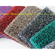 Hot Selling Double Color PVC Coil Car Mat with Spike Backing